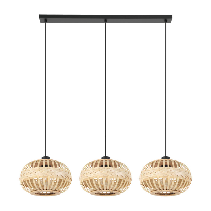 Eglo Amsfield langbordspendel sort/natur L96 x H110 cm